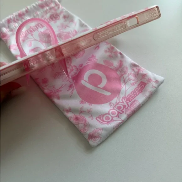 Loopy Pink Toile Case - Picture 6 of 7